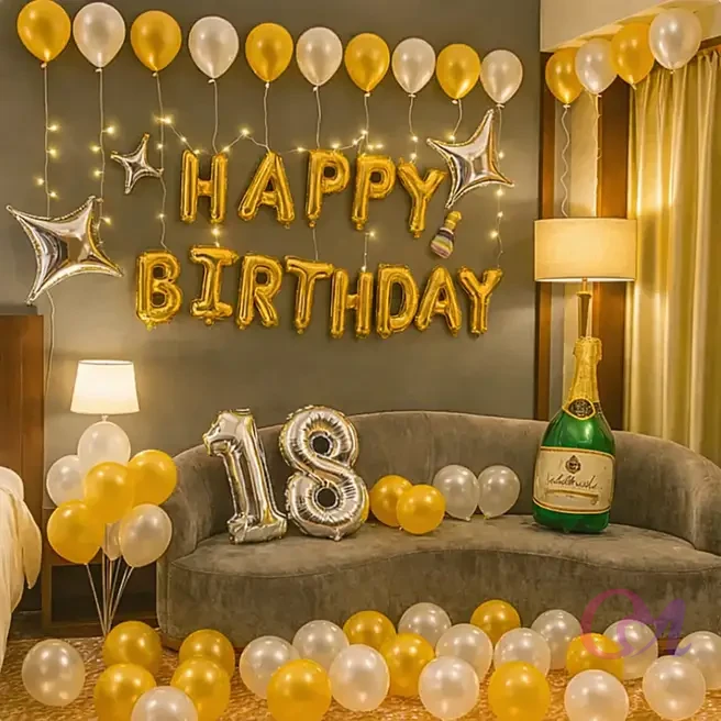 Birthday Sparkling Balloon Decor