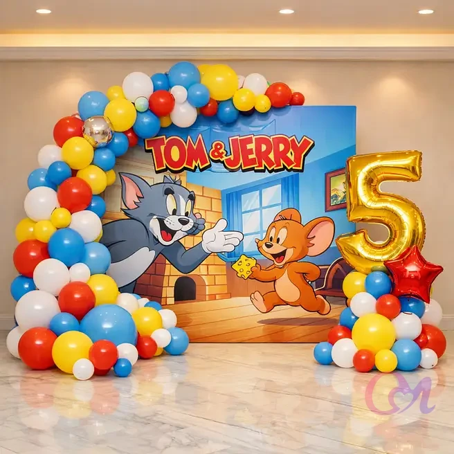 Tom & Jerry Theme Birthday Decoration
