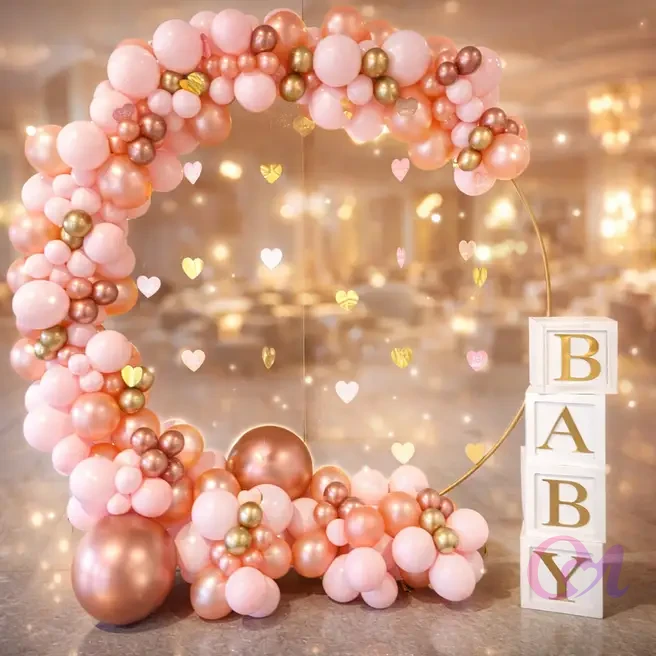 Rose Gold Baby Ring Decor