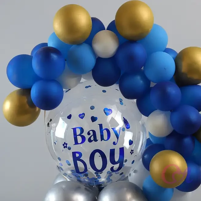 Beautiful Baby Boy Balloon Bouquet image 4