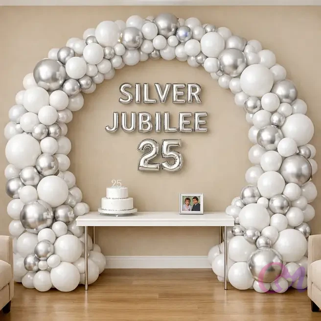 Silver Jubilee Balloon Decoration image 2