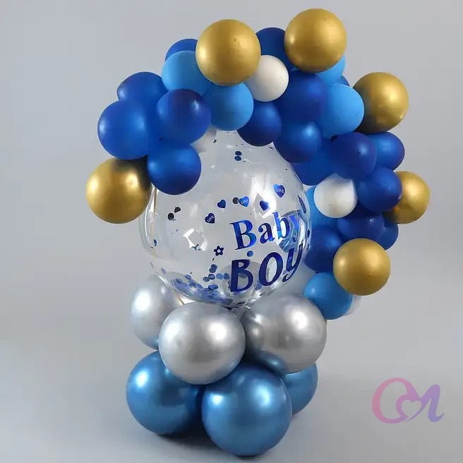 Beautiful Baby Boy Balloon Bouquet image 3