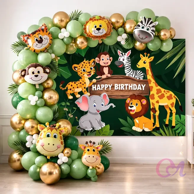 Wild Safari Kids Birthday Decoration image 2