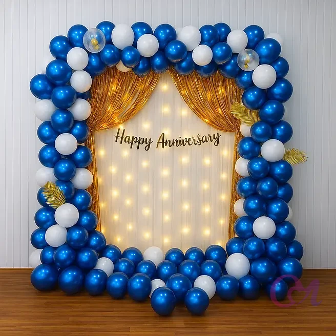 Sapphire Romance Anniversary Balloon Setup image 3